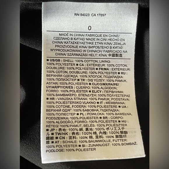 BANANA REPUBLIC Fit and Flare Dress in Black White Jacquard Short Sleeve - 0 - Picture 12 of 12